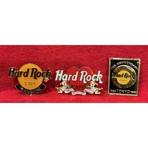 LOT OF HARD ROCK CAFE PINS: TOKYO, BANGKOK & KOWLOON #002